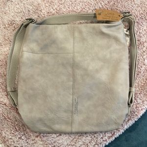 Real leather backpack or shoulder bag